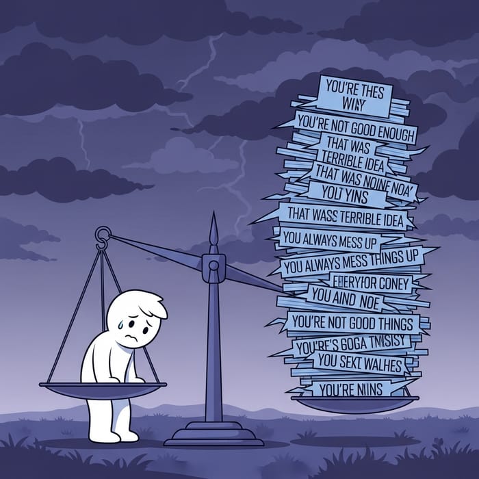 Abstract Depiction of Criticism Consequences