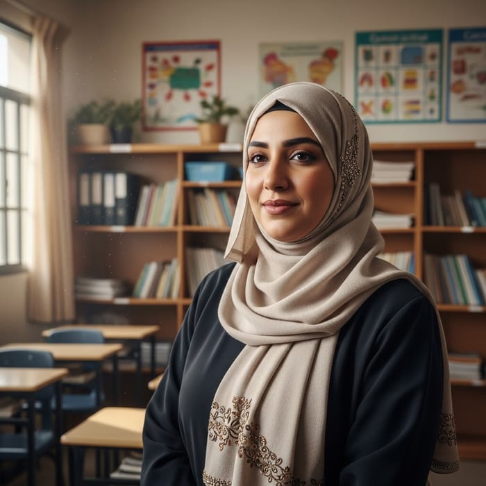 Saudi Female Educator in Hijab | Classroom Wisdom Saudi Female Educator in Hijab | Classroom Wisdom