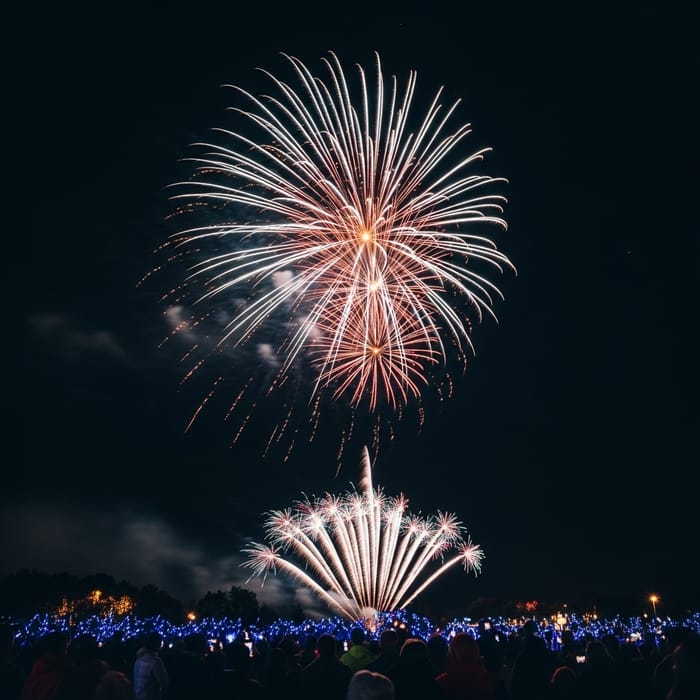 Colorful Fireworks Display | Joyful Festive Atmosphere Colorful Fireworks Display | Joyful Festive Atmosphere