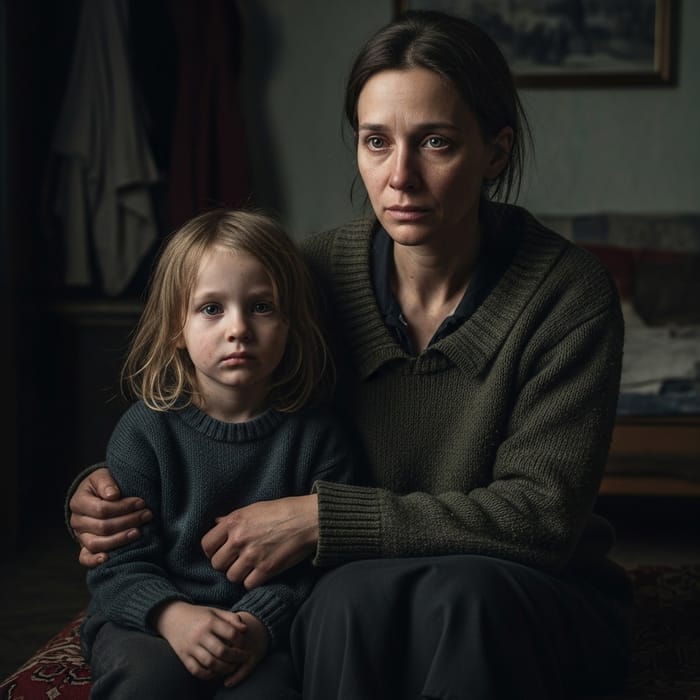 Sad Russian Mother and Child in 2023: A Heartbreaking Story