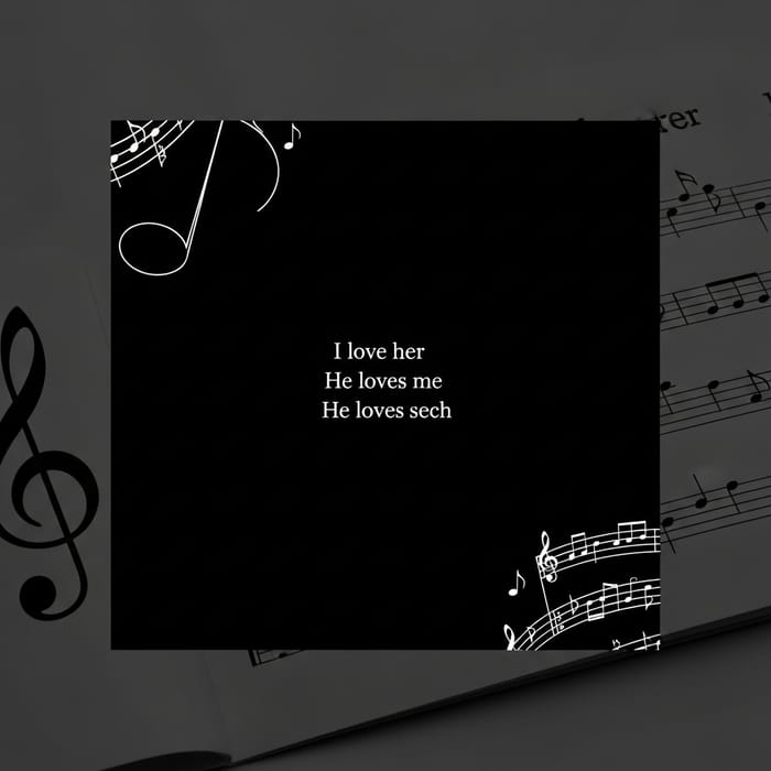 Elegant Black Music Collection Cover Design