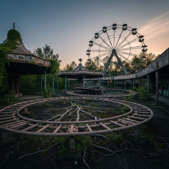 Abandoned Amusement Park: Surreal Beauty Captured Abandoned Amusement Park: Surreal Beauty Captured