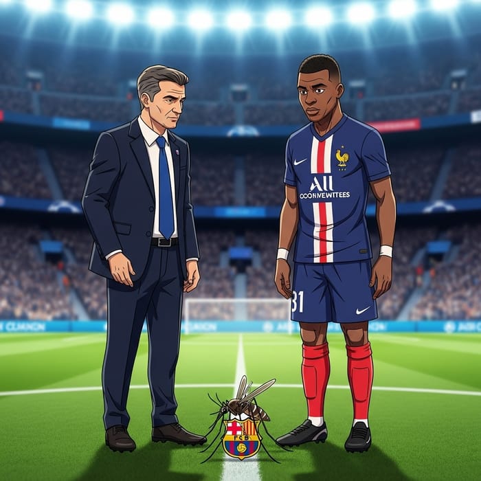 Epic PSG Rivalry Animation Featuring Luiz Enrique & Dembélé Epic PSG Rivalry Animation Featuring Luiz Enrique & Dembélé