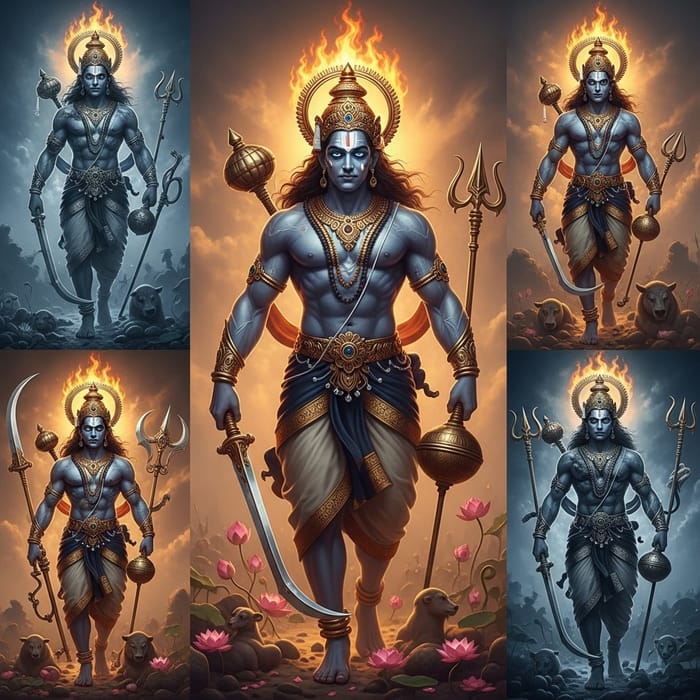 Incredibly Realistic Portrayal of Virabhadra: A Mythical Deity Unveiled