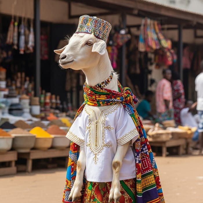Swahili Goat Dress: Traditional African Attire Swahili Goat Dress: Traditional African Attire
