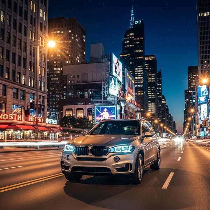 BMW X5 Night City Drive