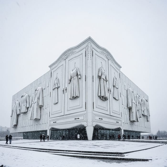 Captivating Fashion Museum in Winter Wonderland Captivating Fashion Museum in Winter Wonderland