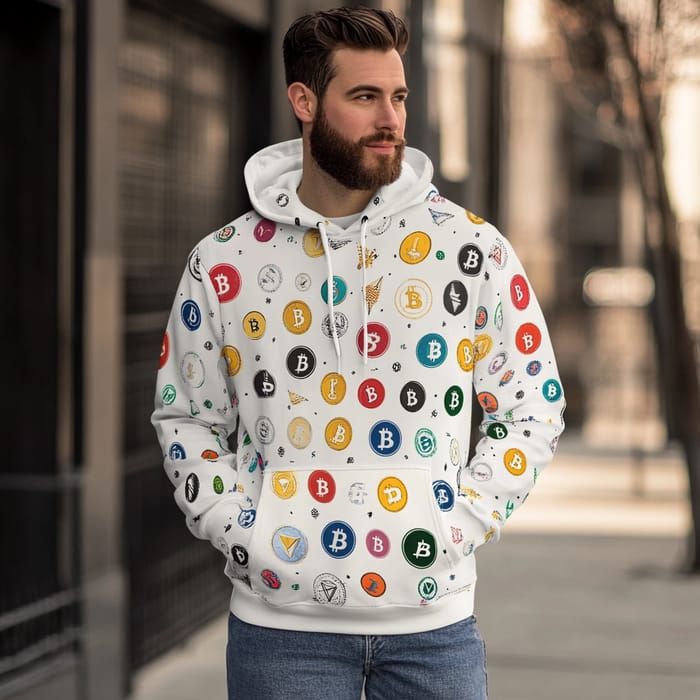 Crypto Symbols Hoodie - Uniting Style & Crypto Culture