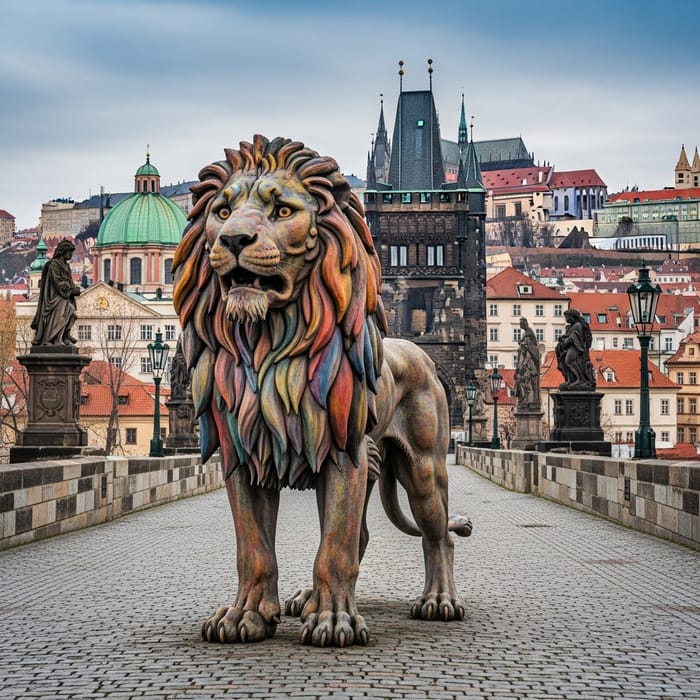 Majestic Lion with Two Tails on Charles Bridge, Prague | Canon EOS 5D Mark IV Majestic Lion with Two Tails on Charles Bridge, Prague | Canon EOS 5D Mark IV