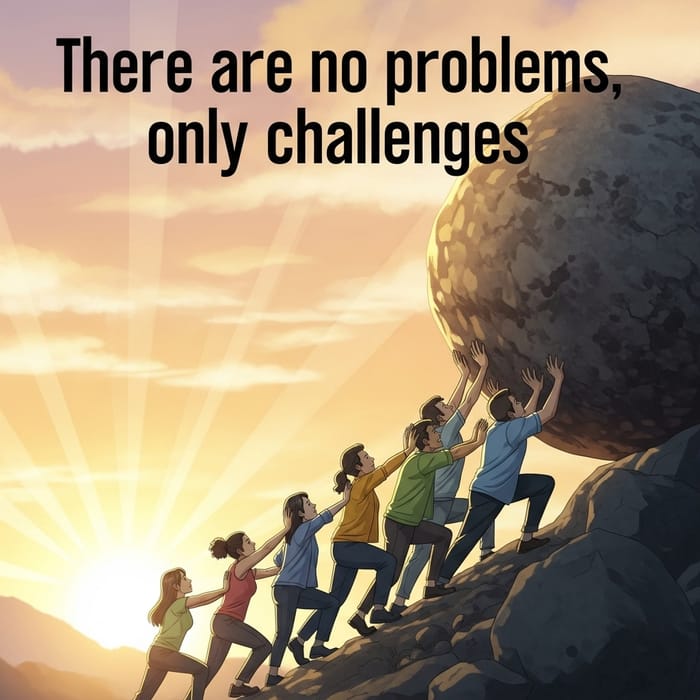 Embrace Challenges: Inspiring and Motivating Image Illustration