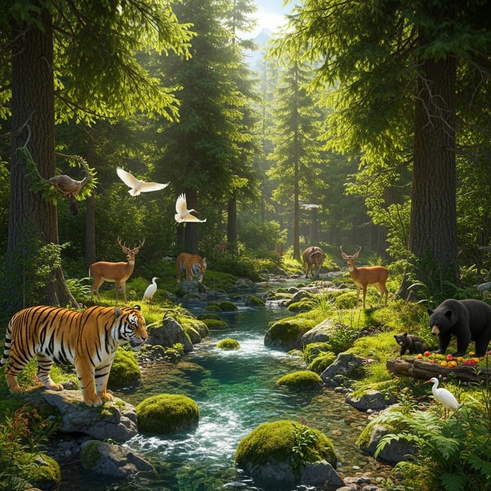 Enchanting Forest Wildlife Encounter | Nature's Beauty Enchanting Forest Wildlife Encounter | Nature's Beauty