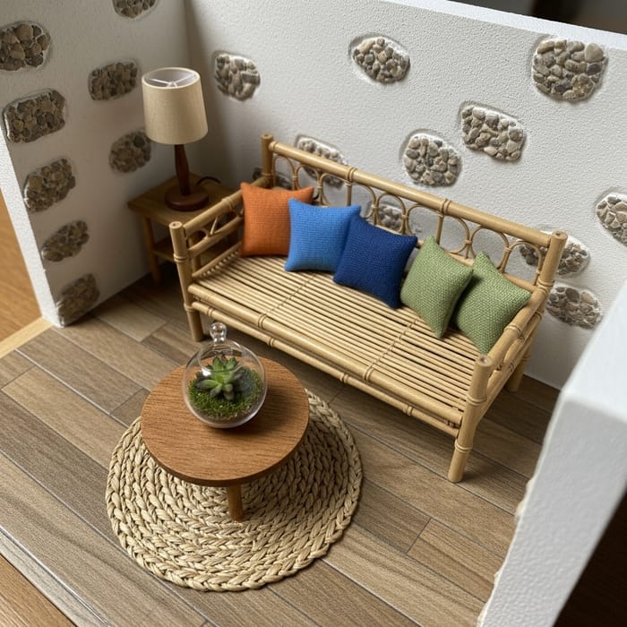 Stunning Scale Model of a Cozy Living Room Stunning Scale Model of a Cozy Living Room