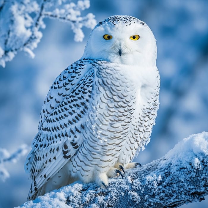 Majestic Snowy Owl in Hyper-Realistic Splendor Majestic Snowy Owl in Hyper-Realistic Splendor