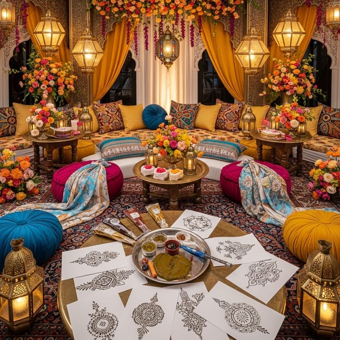 Stunning Decor Ideas for Henna Night Celebrations Stunning Decor Ideas for Henna Night Celebrations