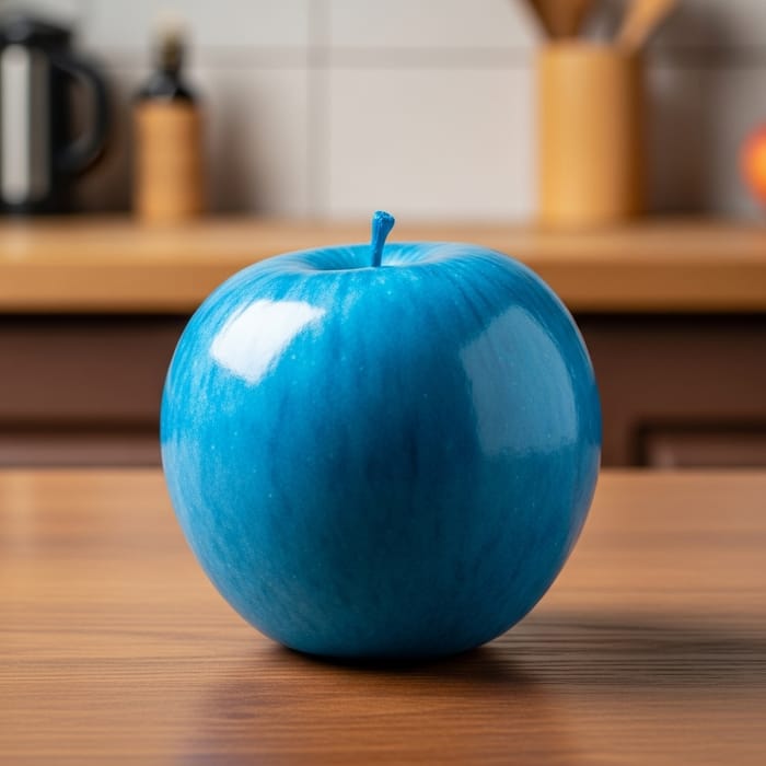 Blue Apple: Surreal Blue Apple Image Blue Apple: Surreal Blue Apple Image