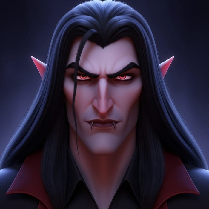 Handsome Man with Long Hair and Hunter Eyes | Dark Aura Handsome Man with Long Hair and Hunter Eyes | Dark Aura
