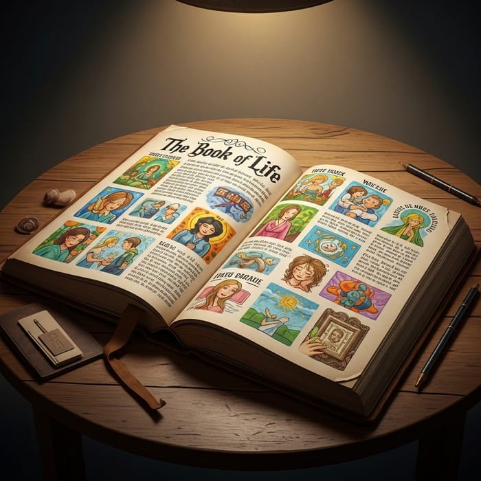 El Libro de la Vida - Ancient Wisdom & Insights | Rustic Table Setting El Libro de la Vida - Ancient Wisdom & Insights | Rustic Table Setting