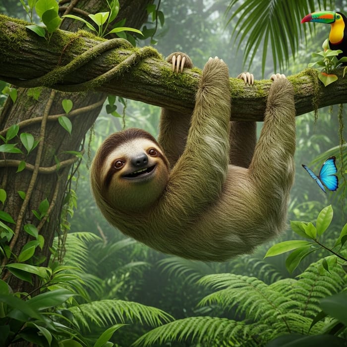 Sammy the Sloth | Curious Adventure in Tropical Forest Sammy the Sloth | Curious Adventure in Tropical Forest