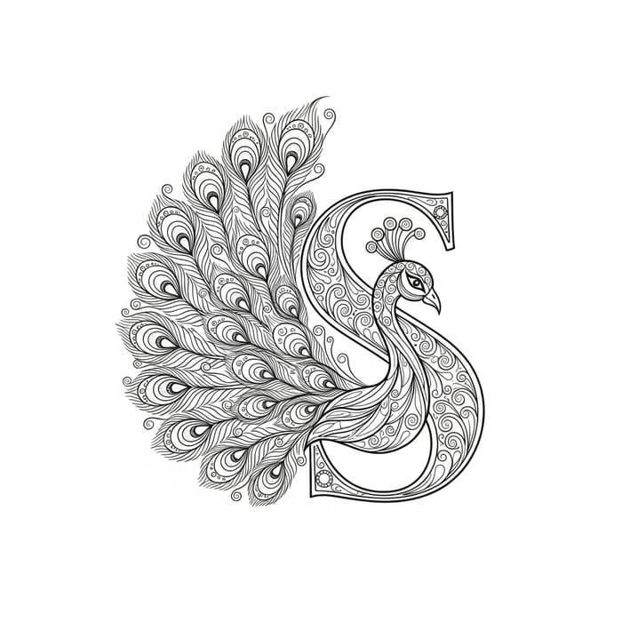 Sophisticated 'S' Peacock Design for Elegant Jewelry Shop Sophisticated 'S' Peacock Design for Elegant Jewelry Shop