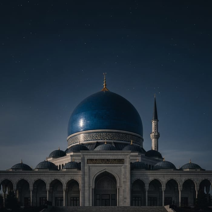 Blue Mosque at Night: Spectacular Dome in High-Definition Photo Blue Mosque at Night: Spectacular Dome in High-Definition Photo