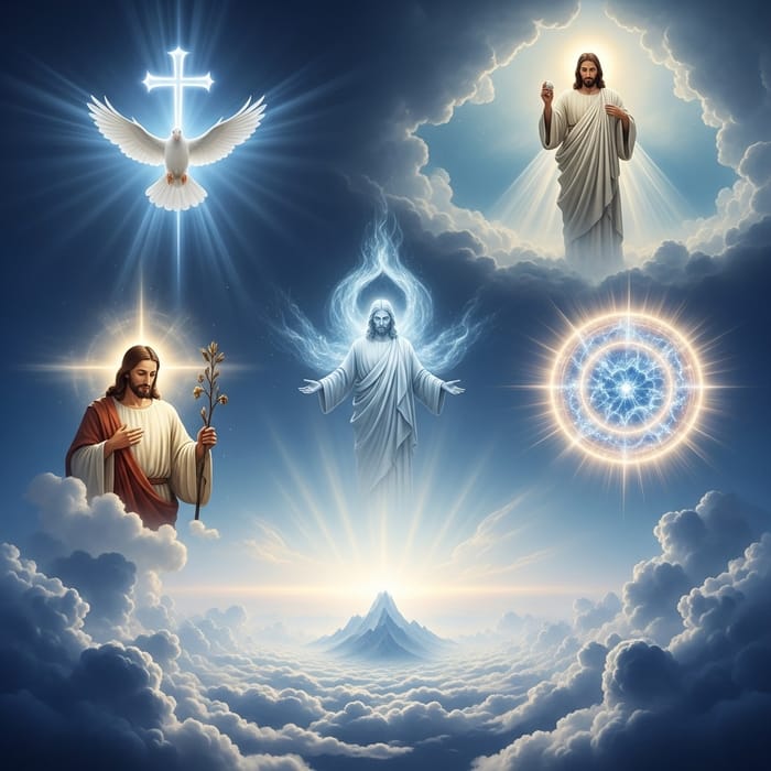 Divine Trinity: Holy Spirit, Jesus & Heaven Divine Trinity: Holy Spirit, Jesus & Heaven