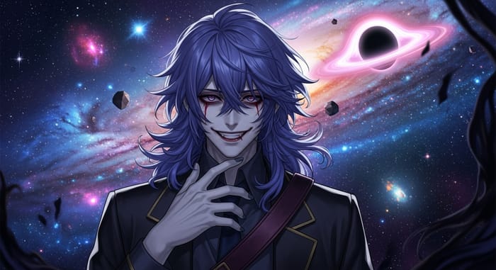 Odyssey Kayn - The Cosmic Villain Anti-Hero with Big Blue-Purple Hair Odyssey Kayn - The Cosmic Villain Anti-Hero with Big Blue-Purple Hair