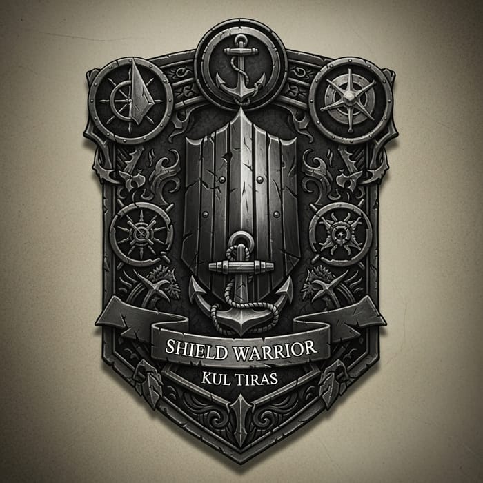 Intricately Designed Shield Warrior Badge | Dark Fantasy Kul Tiras Intricately Designed Shield Warrior Badge | Dark Fantasy Kul Tiras