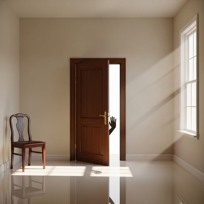 Knocking at the Mysterious Wooden Door