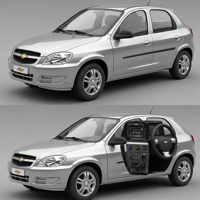 Chevrolet Celta: Sleek Design, Compact Size & Modern Look Unveiled Chevrolet Celta: Sleek Design, Compact Size & Modern Look Unveiled