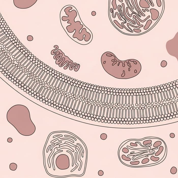 Intricate Details of Cellular Membranes and Organelles | Minimalist Abstract Intricate Details of Cellular Membranes and Organelles | Minimalist Abstract