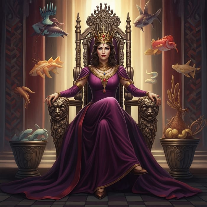 Regal Woman in Surreal Landscape | Powerful Art Regal Woman in Surreal Landscape | Powerful Art