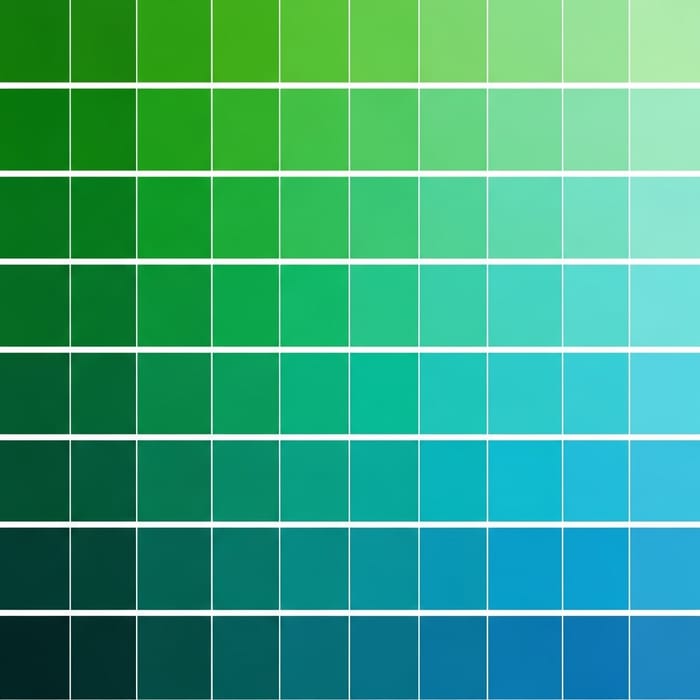 Stylish Green and Blue Color Palette