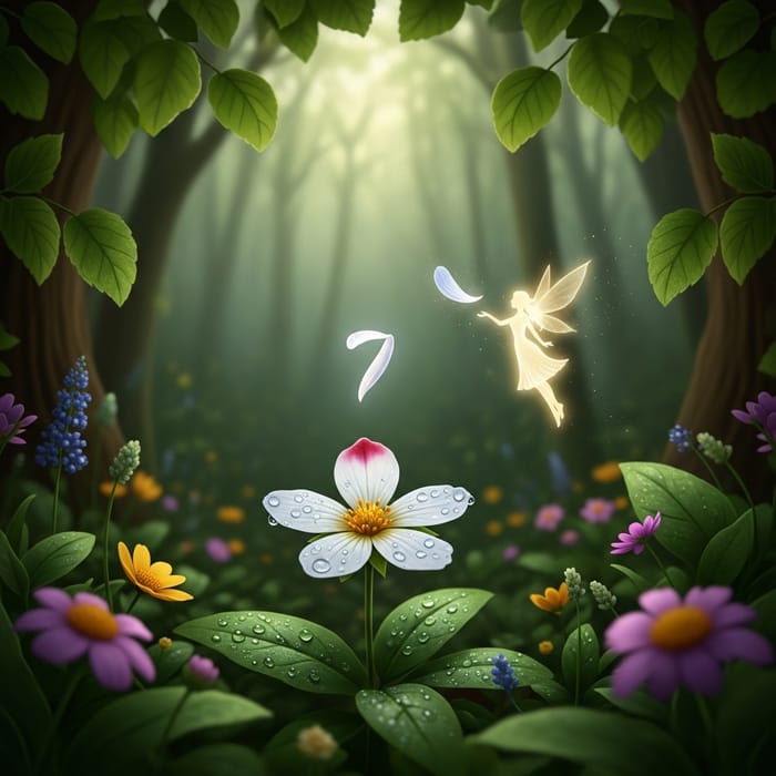 Seventh Petal: Enchanting Forest Scene and Fairy - Song Interpretation