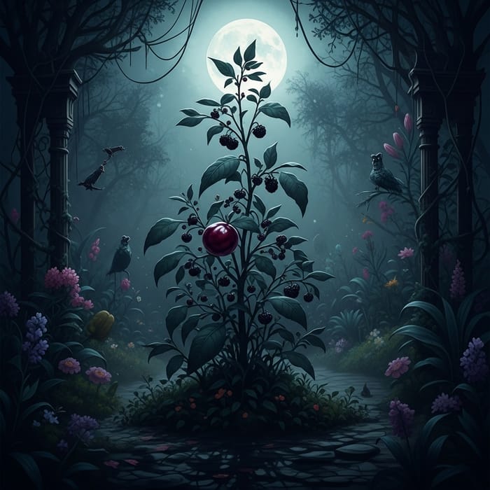 Nightshade Mystique: Dark & Mysterious Beauty