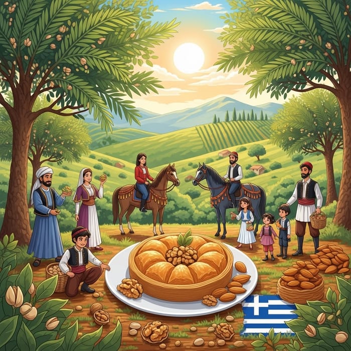 Baklava of Harmony: Culinary Journey in Walnut Orchard & Pistachio Groves