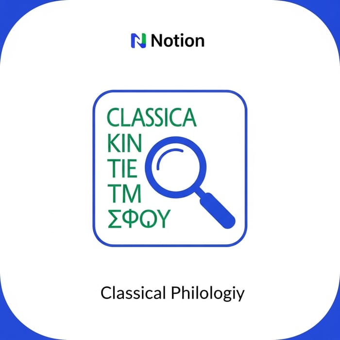 Classical Philology Icon for Notion - Simple and Elegant Design