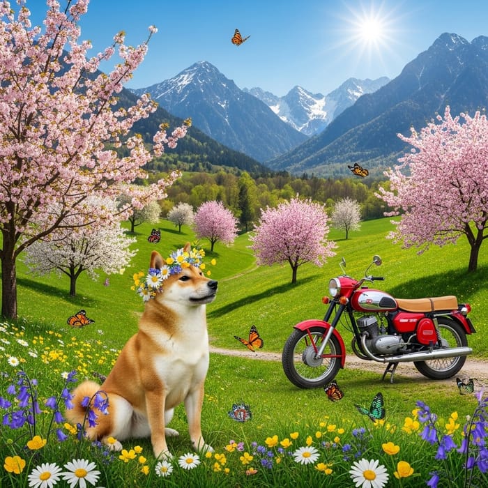 Spring in Slovakia: Blooming Trees, Shining Sun & Mountains