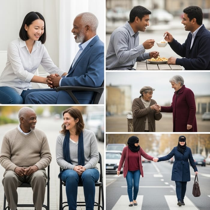 Collage of Gratitude and Kindness: An Expression of Love Collage of Gratitude and Kindness: An Expression of Love