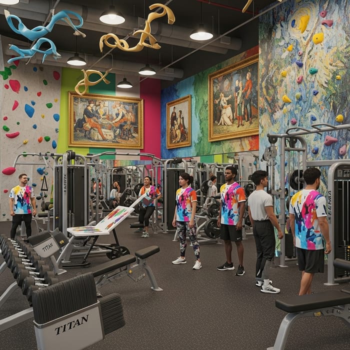Artistic Gym Experience | Fitness & Art Fusion