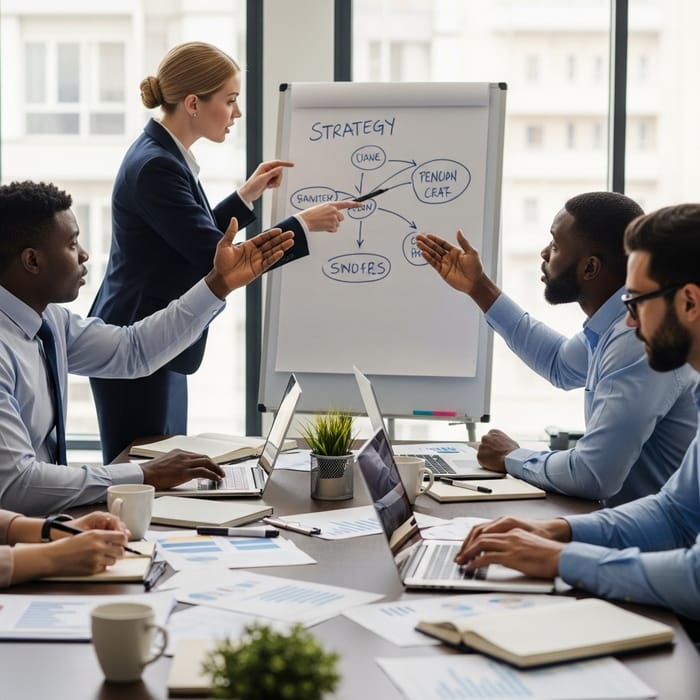Intense Business Meeting | Passionate Exchange of Ideas