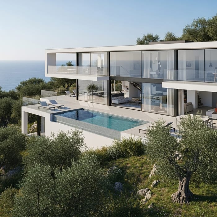 Luxury Italian House with Infinity Pool on Cliff | Ocean Views Luxury Italian House with Infinity Pool on Cliff | Ocean Views