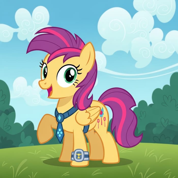 Mlp Pony - Bright and Cheerful Stylized Horse