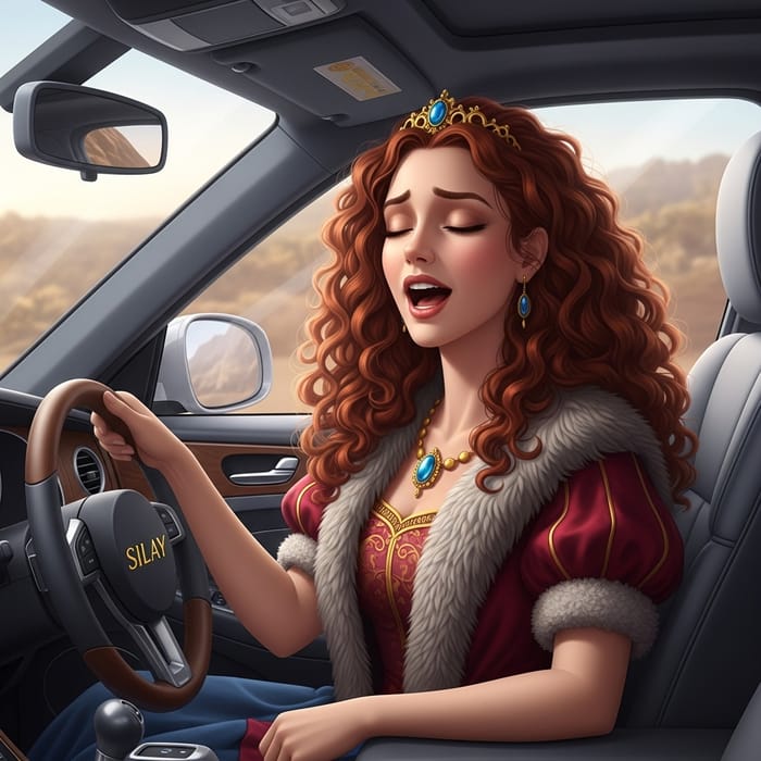Passionate Red-Haired Princess Singing in Luxury Car | Silay Passionate Red-Haired Princess Singing in Luxury Car | Silay