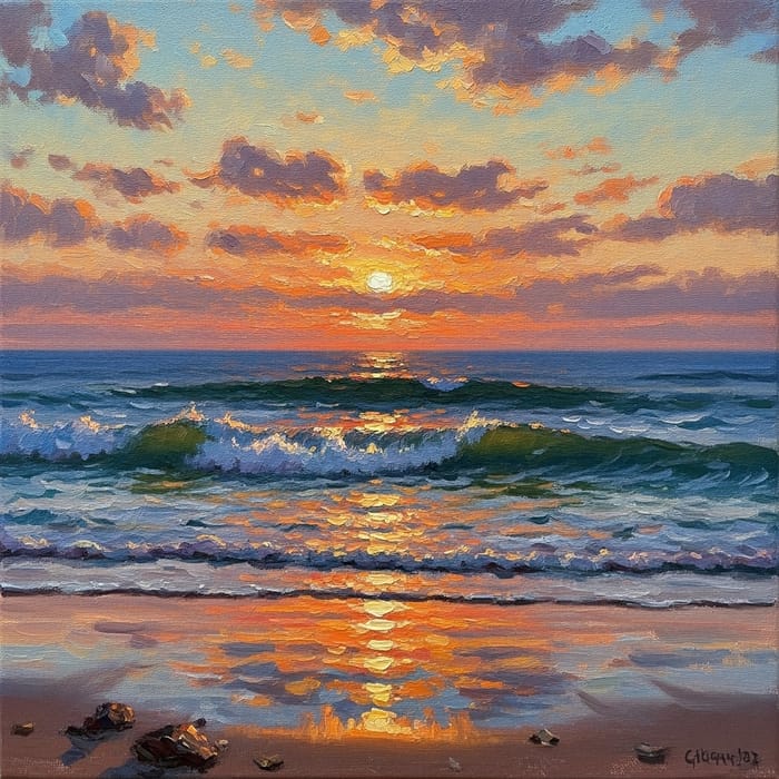 Impressionism Ocean View Painting