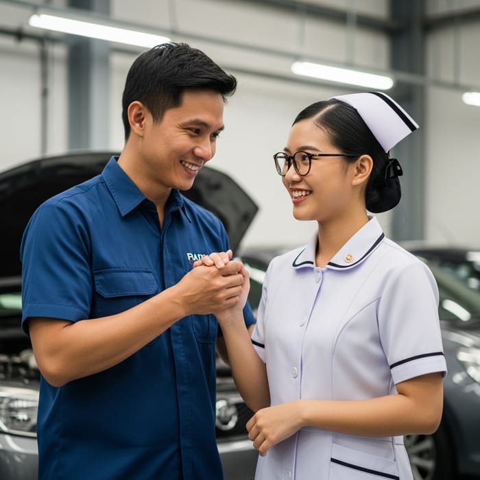 Filipino Automotive Instructor and Singaporean Nursing Student Love Story Filipino Automotive Instructor and Singaporean Nursing Student Love Story