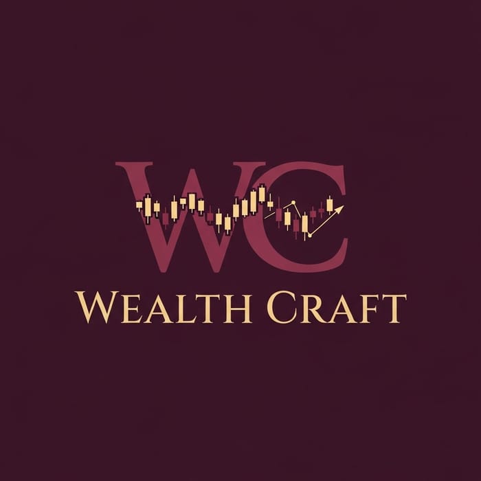 Wealth Craft | Elegant Logo Design with WC Initials Wealth Craft | Elegant Logo Design with WC Initials