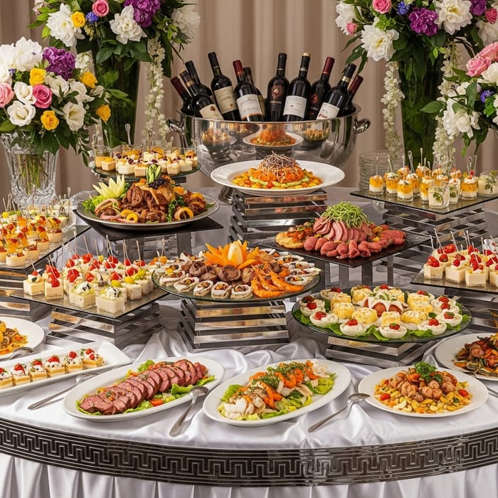 High-End Wedding Buffet: Exquisite Catering Experience High-End Wedding Buffet: Exquisite Catering Experience