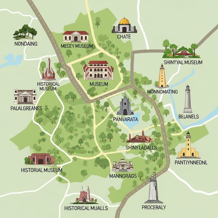 Historical Museums & Landmarks in Rizal Province Map
