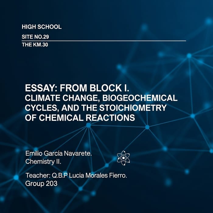 High School Presentation: Climate Change Essay from Block I High School Presentation: Climate Change Essay from Block I
