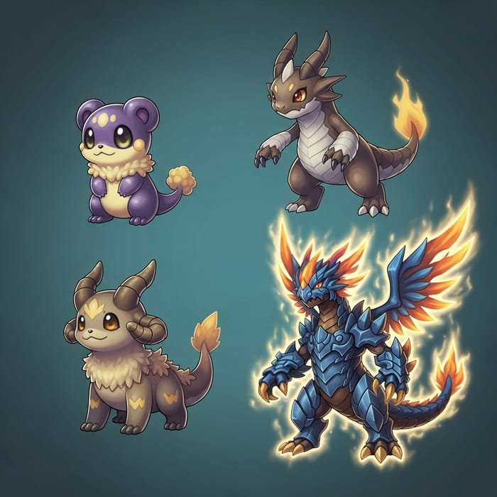 Pokémon Evolution: From Cute to Majestic Creature Pokémon Evolution: From Cute to Majestic Creature